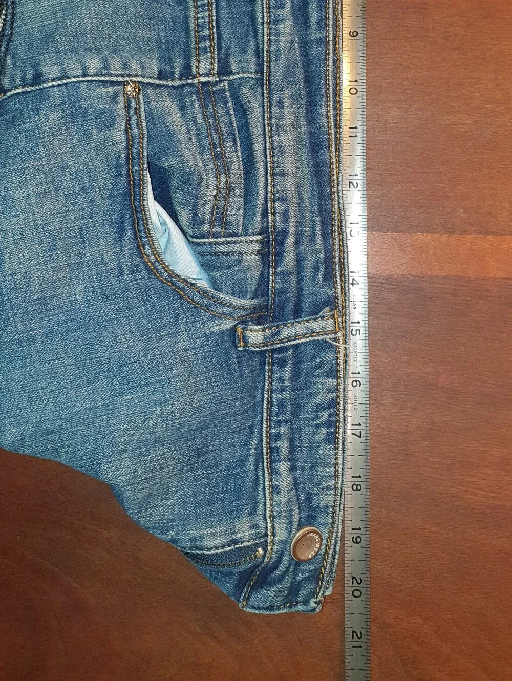 Embroidered Blue Denim Men's Jeans with Native Headdress Detail